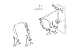 2018603985 - Rear Seat Bench: Seat Belt for Mercedes-Benz Image