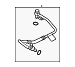 LR175459 - Engine: Oil Return Tube for Land Rover: Defender 110, Defender 130, Defender 90, Discovery, Range Rover, Range Rover Sport, Range Rover Velar Image