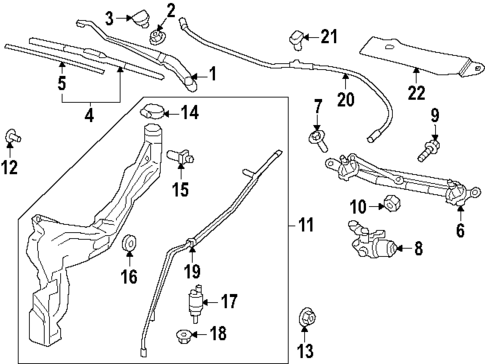 Wiper & Washer Components for 2019 Chevrolet Silverado 1500 #2