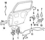 16631713 - Body: Lock Assembly for Buick: Skylark | Oldsmobile: Achieva | Pontiac: Grand Am Image
