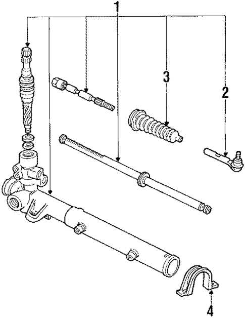 Steering Gear & Linkage for 1990 Dodge Spirit #1
