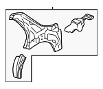 64300ST8A11ZZ - Body: Inner Panel Assembly for Acura Image