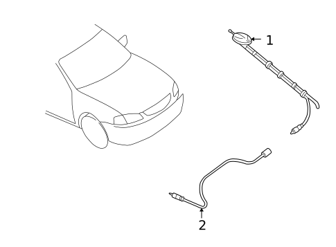 Antenna & Radio for 1999 Mazda Protege #0