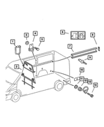 5121423AA - : Side Rail End Cap, Right &amp; Left for Mopar Image
