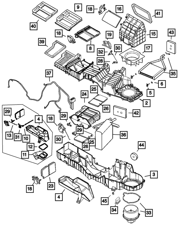 6504118 - Air Conditioning &amp; Heater: M6 X 1.00 U-nut for Mopar Image image