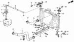 19107PA0000 - Electrical/Exhaust/Heater/Fuel: CLIP, RESERVE TANK JOINT for Honda Image