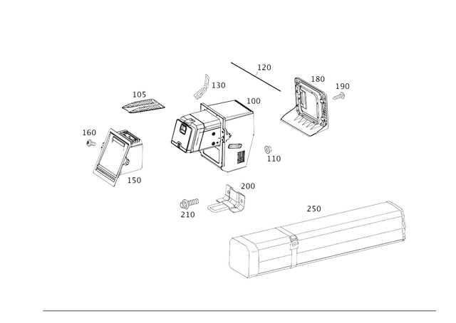 2226902202 - Covering and Lining: Holder for Mercedes-Benz: CL550, CL600, CL63 AMG, CL65 AMG, Maybach GLS600, Maybach S550, Maybach S560, Maybach S600, Maybach S650, S450, S550, S550e, S560, S600, S63 AMG, S65 AMG Image image
