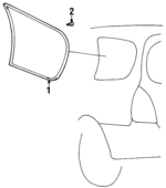 8781029610 - Body: Glass for Hyundai: Elantra Image