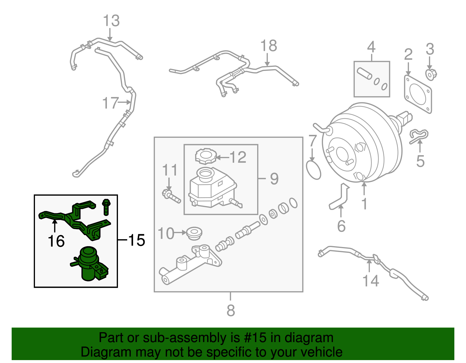 Genuine Hyundai Vacuum Pump 59200-3Q500 – For 2009-2014 Hyundai & 2011-2015 Kia