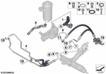 32416852875 - Steering: Suction Pipe for BMW Image