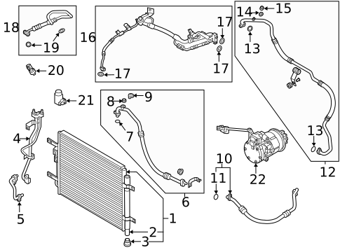 A/C Clutch & Compressor for 2021 Hyundai Ioniq #0