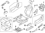 876505BW0A - Body: Seat Back Assembly for Nissan: ARIYA Image