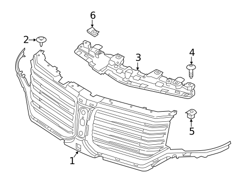 Grille & Components for 2017 Lincoln Navigator #0
