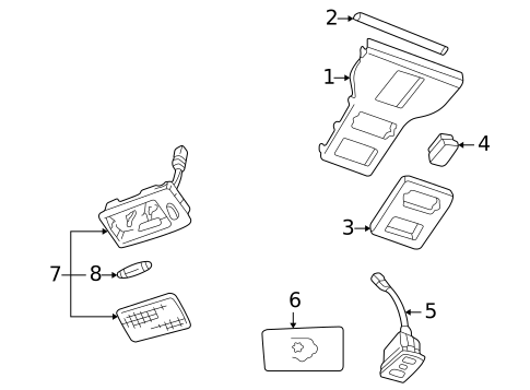 Overhead Console for 2002 Land Rover Discovery #0