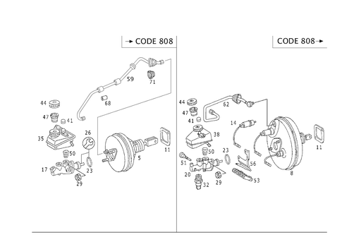 Brake Booster for 1999 Mercedes-Benz C280 #1