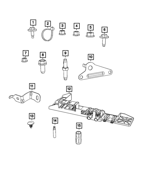 Battery, Battery Tray and Cables for 2021 Jeep Grand Cherokee L #1