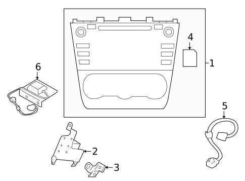 Navigation System Components for 2015 Subaru Impreza #0