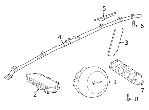 Air Bag Components for 2020 Jaguar F-Pace #2