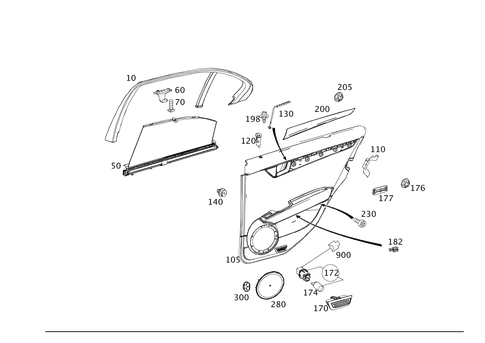 Door Trim for 2011 Mercedes-Benz C 300 #0