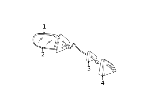 Outside Mirrors for 2000 Chevrolet Malibu #0