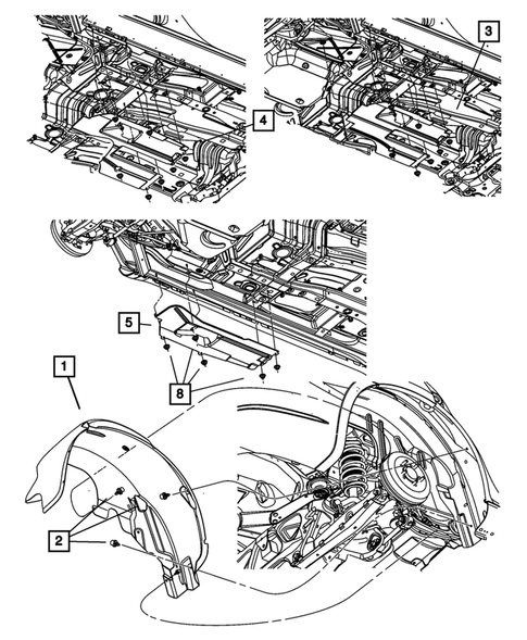 Aperture Panel and Pillar Supports for 2013 Chrysler 200 #3