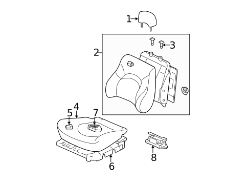 Air Bag Components for 2004 Hyundai Sonata #1