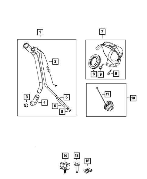 Fuel Tank Filler Tube for 2012 Ram 3500 #0