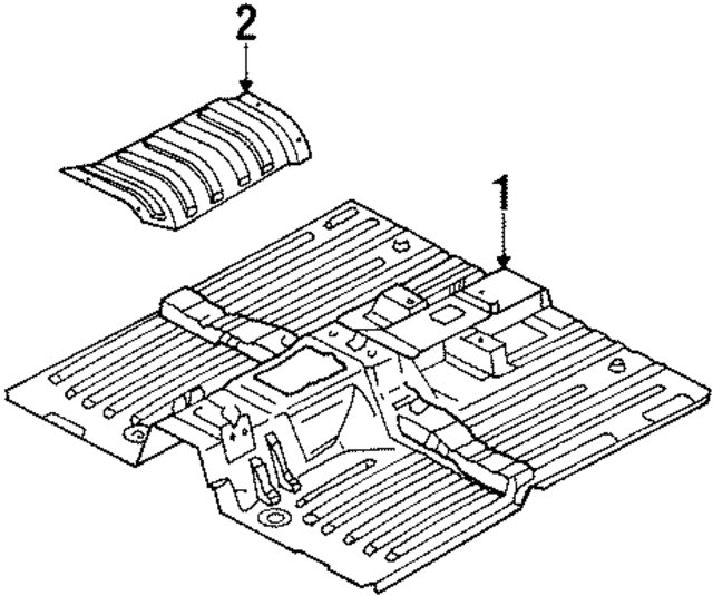 1K08B53600A - : Front Floor Pan for Kia Image