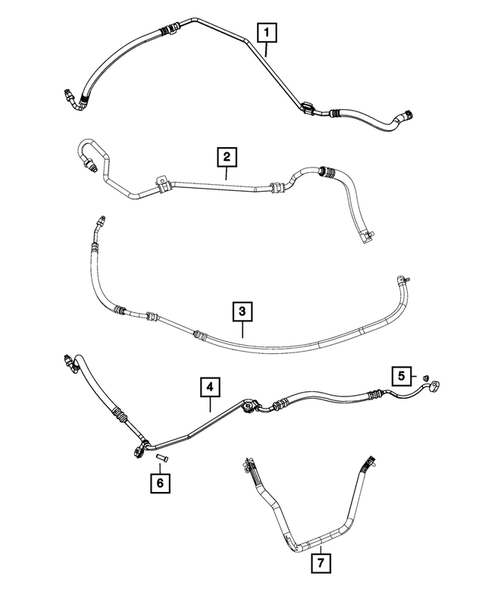 Power Steering Hoses for 2014 Chrysler 300 #0