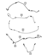 68217586AA - Steering: Power Steering Return Hose for Mopar Image