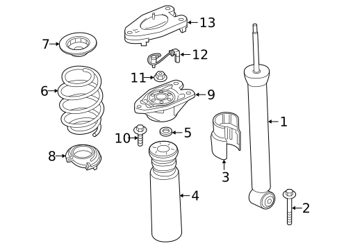 Shocks & Components for 2021 BMW X2 #0