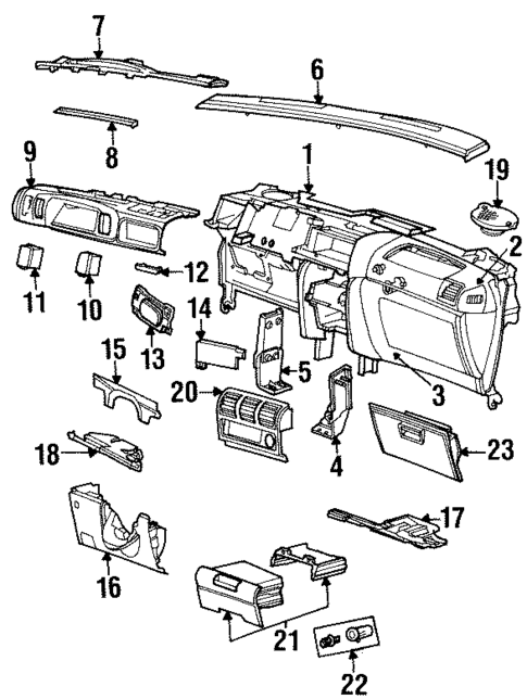 Instrument Panel for 1995 Chrysler Town & Country #0