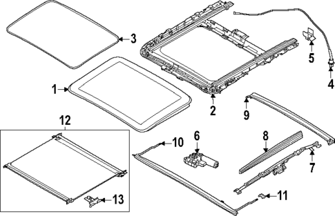 Sunroof for 2024 BMW 540i xDrive #0
