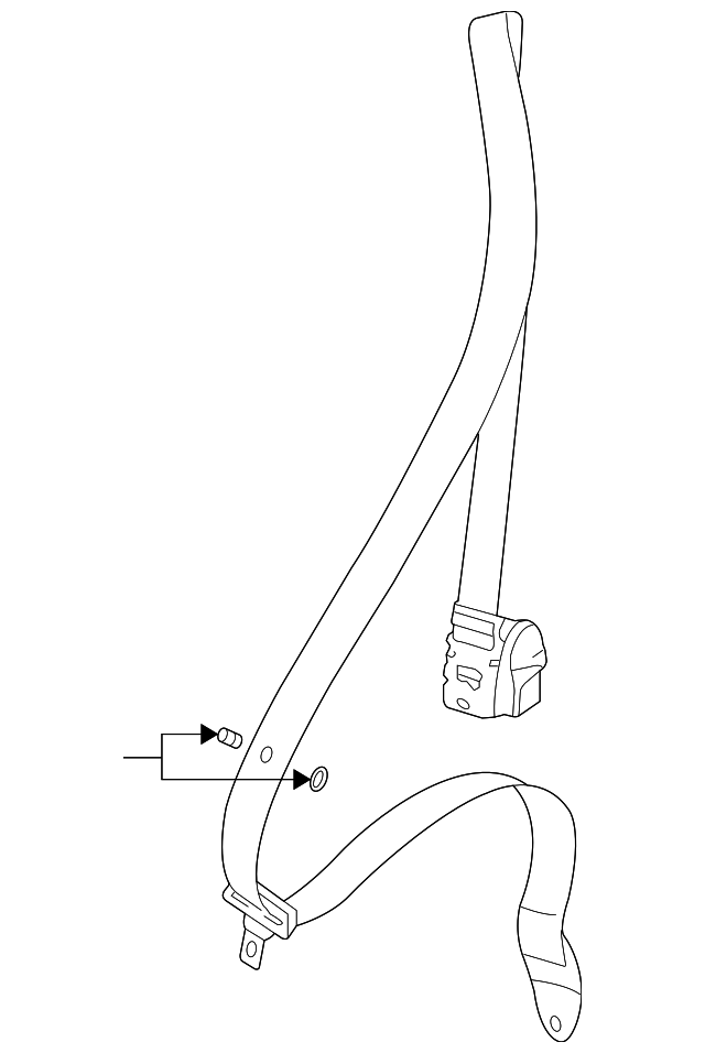 Belt & Retractor - Porsche (997-803-033-08-V02)