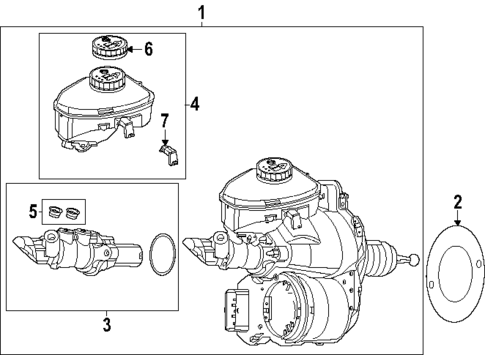 Master Cylinder - Components On Dash Panel for 2025 Mercedes-Benz SL 63 AMG&reg; S E Performance #0