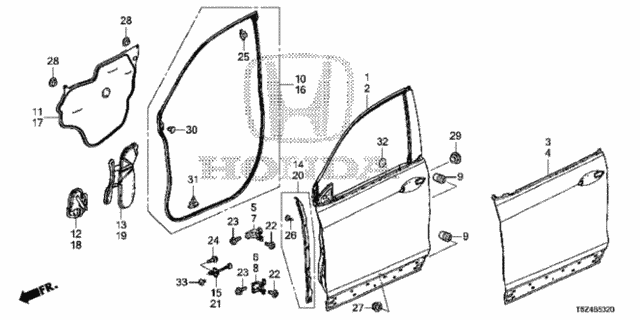 Front Door Panels for 2017 Honda Ridgeline #0