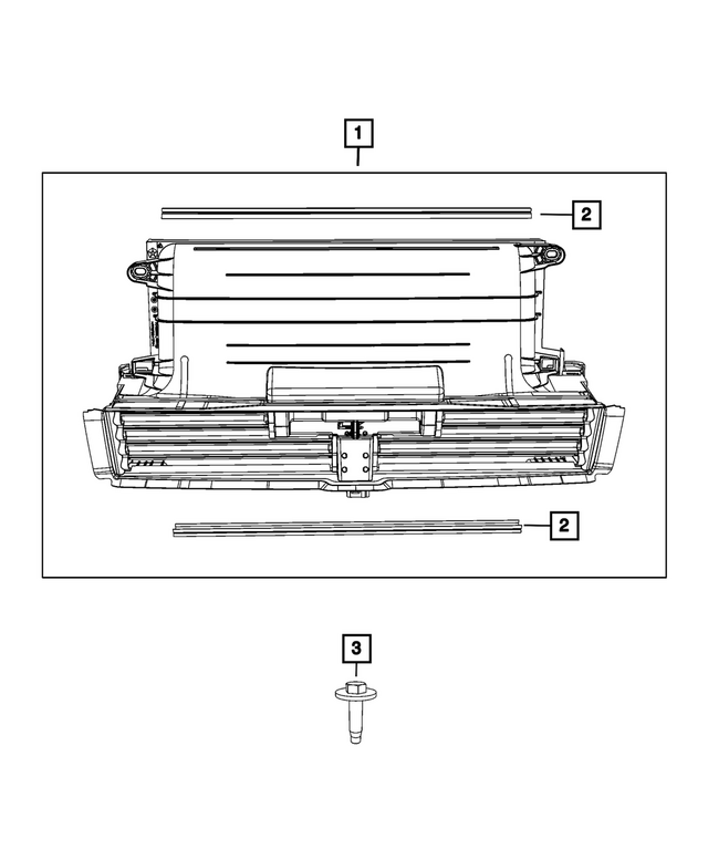 « 6513585AA – Exterior Ornamentation : Tête Hexagonale Vis pour Mopar Image »