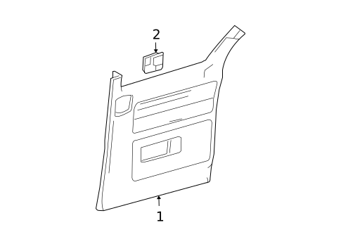 Interior Trim - Side Door for 2005 Ford Freestar #0