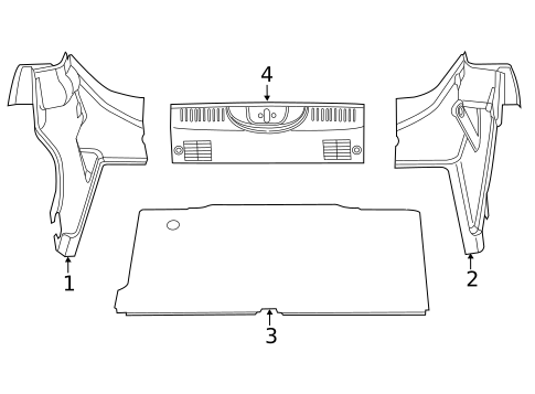 Interior Trim - Rear Body for 2019 Fiat 500 #0