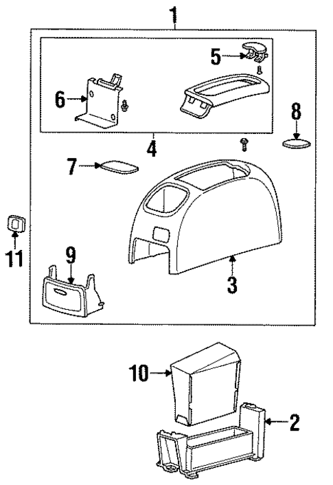 Center Console for 1998 Ford Windstar #0