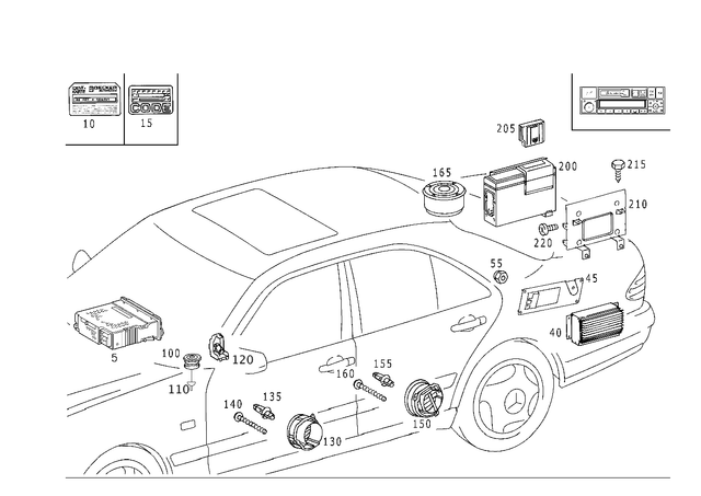 2088201186 - Electrical System: Radio Set Assembly for Mercedes-Benz Image image