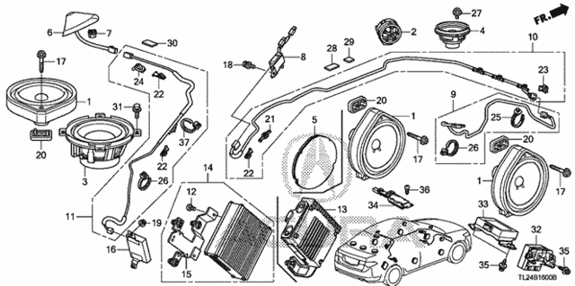 Radio Antenna - Speaker for 2010 Acura TSX #0
