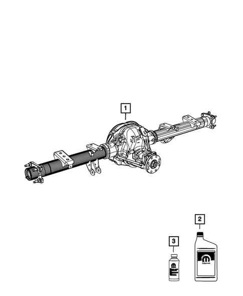 Rear Axle Assembly for 2009 Dodge Dakota #0
