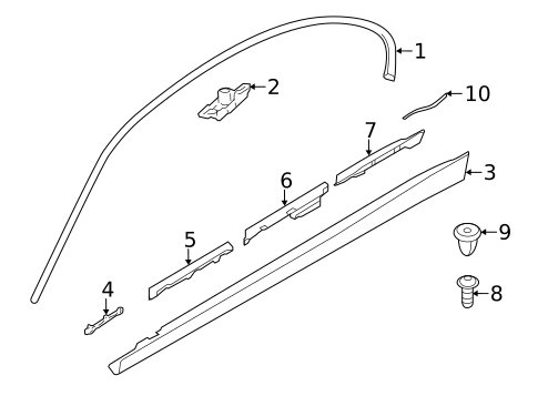Exterior Trim - Pillars for 2015 BMW 335i #0