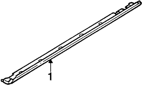 Exterior Trim - Pillars for 1993 Honda Civic #1