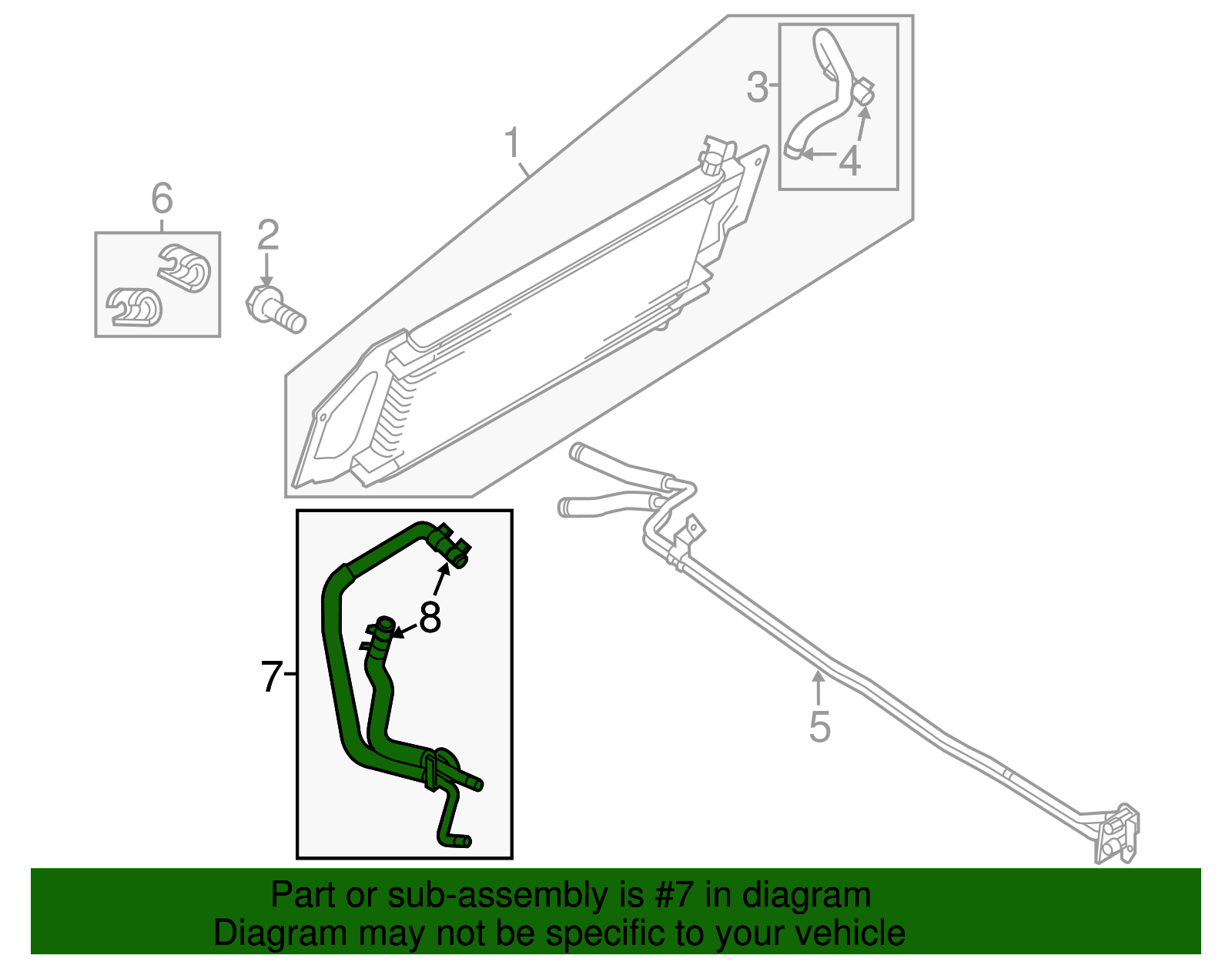 BC3Z-7R081-K - Hose & Tube Assembly - 2011-2016 Ford