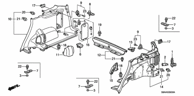 Side Lining for 2006 Honda CR-V #0