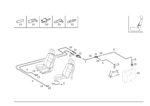 Orthopaedic Front Backrest for 1998 Mercedes-Benz E430 #1