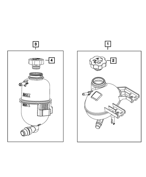 Engine Coolant Reservoir (Bottle) for 2023 Dodge Hornet #0