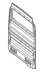 9077100400 - Body: Partition Panel for Mercedes-Benz: Sprinter 1500, Sprinter 2500, Sprinter 3500, Sprinter 3500XD, Sprinter 4500 Image